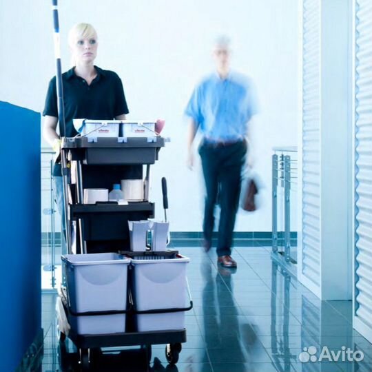 Комплексная тележка Vileda волеопро, ведро 2х25л