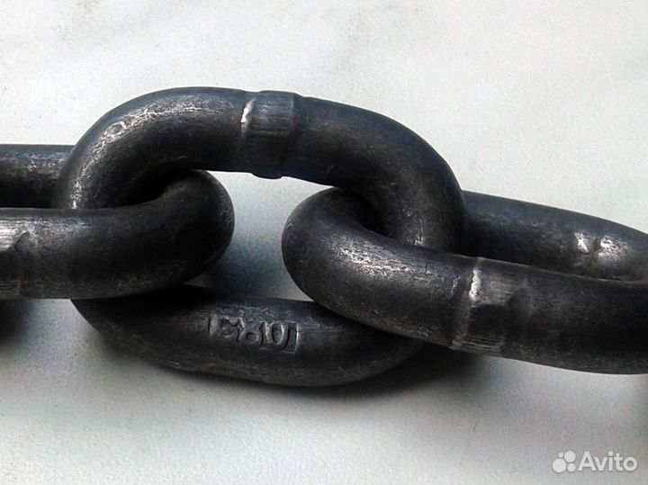 Противоугонная цепь для мотоцикла и скутера 13 мм