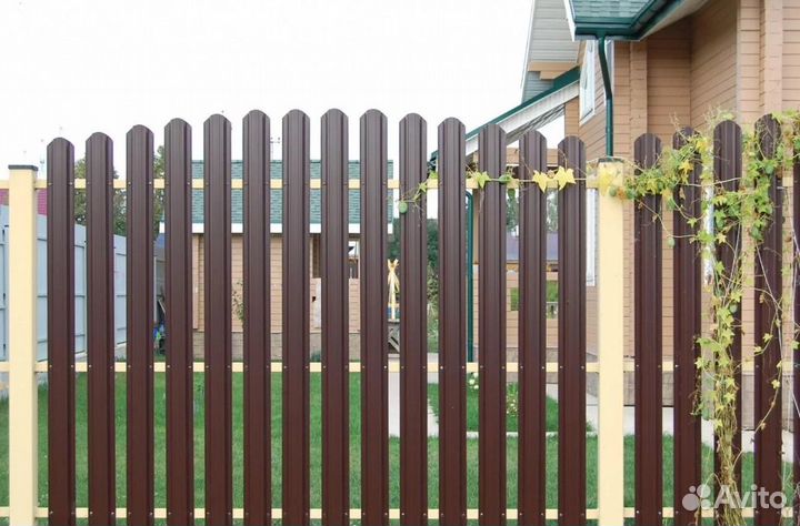 Забор металлический под ключ быстро