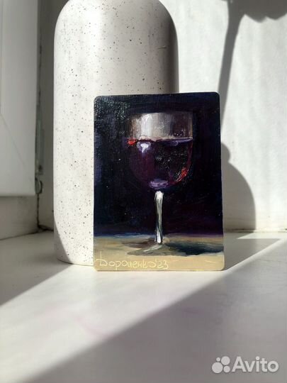 Магниты с картинами ручная работа