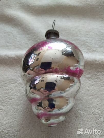 Елочные игрушка СССР. Ракушка. 13см