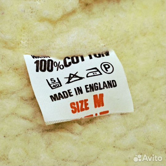 Винтажная куртка джинсовка шерпа Made in England