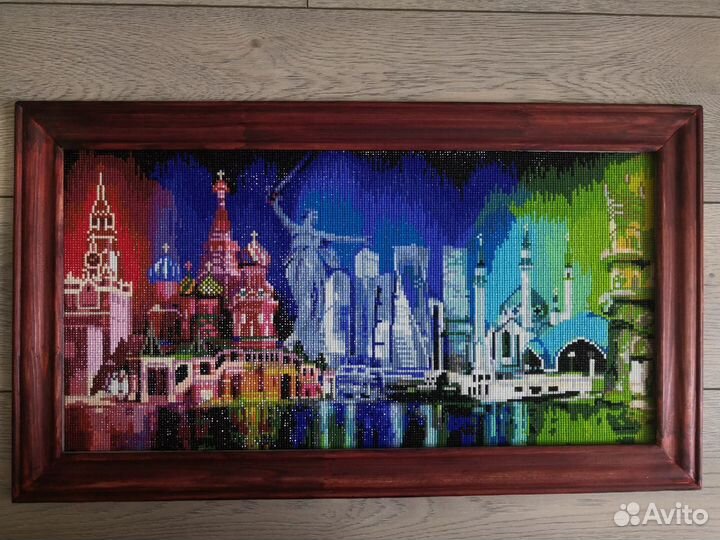 Алмазная вышивка. Готовая картина