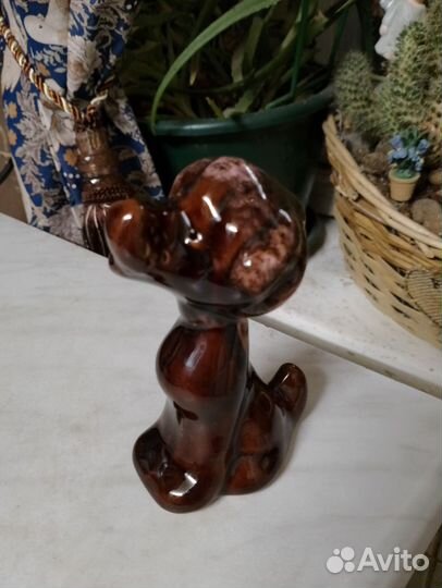 Статуэтка пудель. Керамика