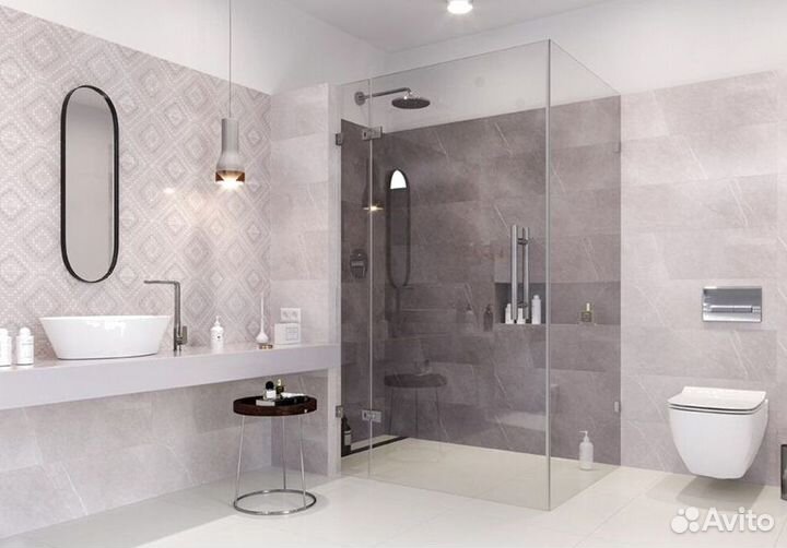 Душевая стеклянная перегородка