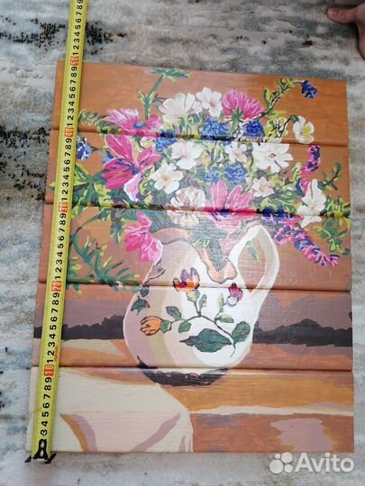 Картина по номерам деревянная