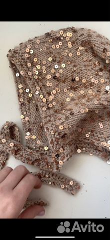 Чепчик с пайетками