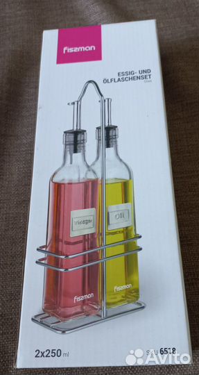 Fissman Набор бутылок для масла и уксуса новые