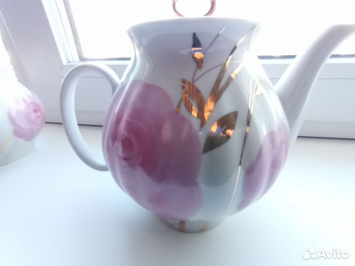 Чайник заварочный СССР дулево розы