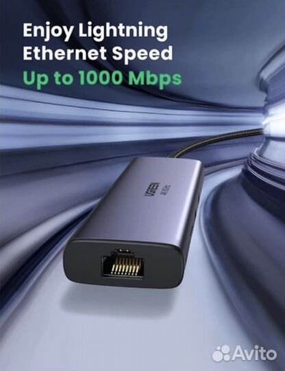 Переходник Ugreen Type C Ethernet hdmi usb 3.0