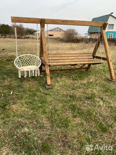 Качели садовые(раскладные до положения лежа)