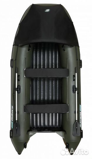 Лодка пвх gladiator E380PRO зеленая