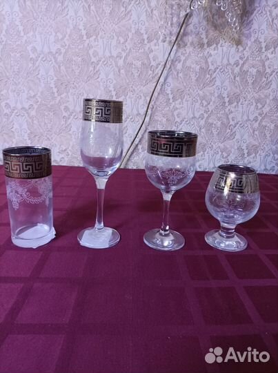 Бокалы для напитков «Барокко»(г. Гусь-Хрустальный)