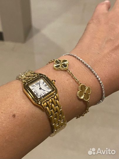 Золотые часы Cartier