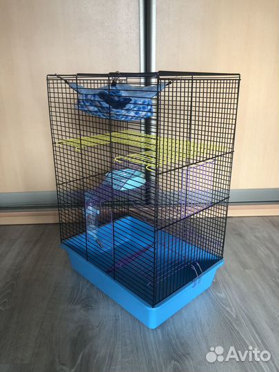 Клетка с аксессуарами для крысы,хомяков