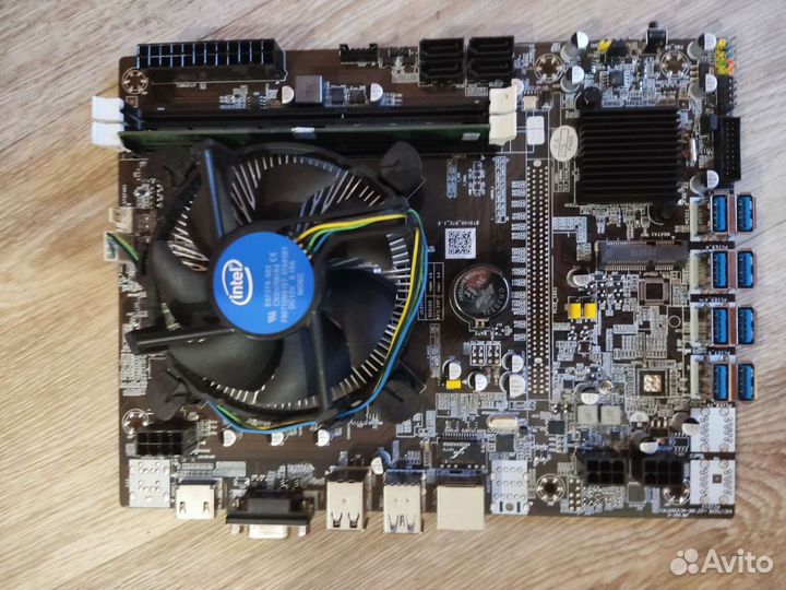 Комплект на 8 видеокарт (сборка)