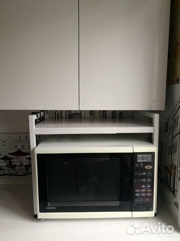 Полка кухонная под микроволновую печь раздвижная