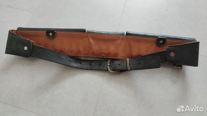 Кожаный патронташ 12 к