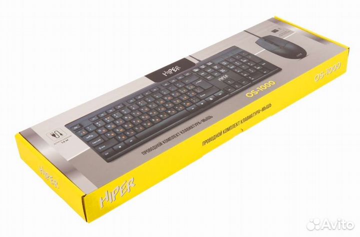 Проводной комплект клавиатура + мышь