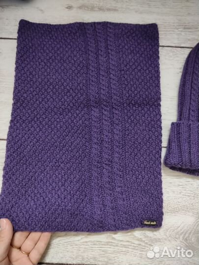 Комплект шапка тыковка и снуд