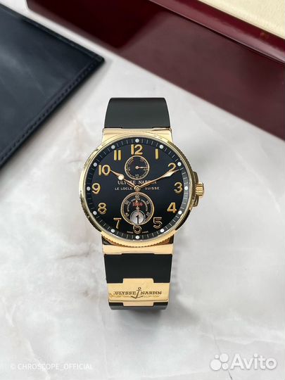 Золотые часы Ulysse Nardin Marine Maxi Chronometer