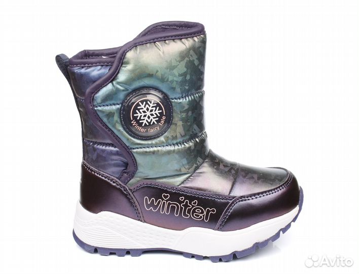 Сапоги зимние Kapika (Фиолетовый, Девочка, 28 / 19 см)