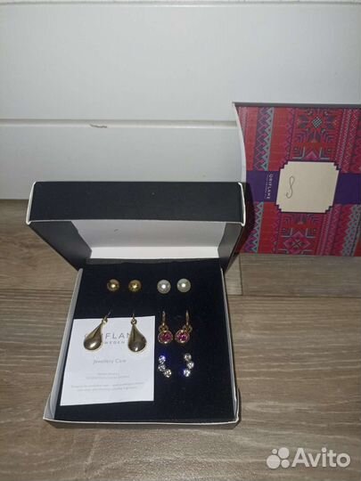 Серьги комплект бижутерия oriflame новые