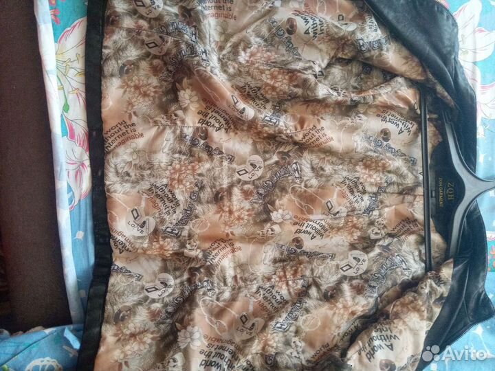 Куртка кожаная женская 52 размер