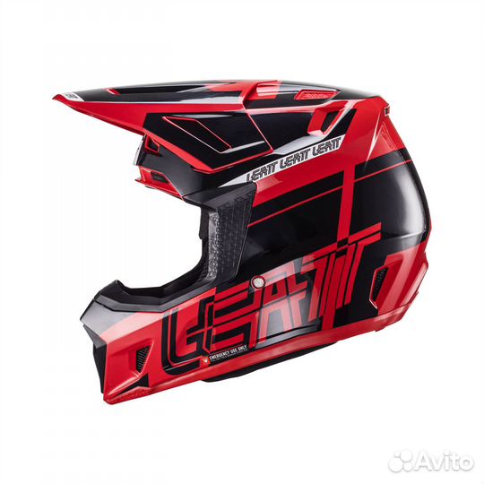 Kpoccoвый Шлем Leatt Moto 7.5 Helmet Кit Rеd