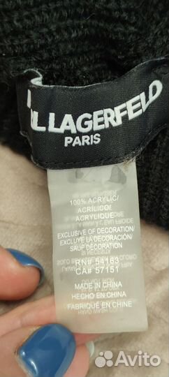Комплект шапка и шарф Karl Lagerfeld оригинал