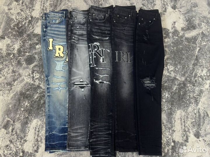 Джинсы amiri skinny синие