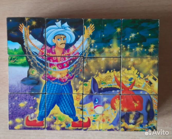 Кубики с картинками(6 картинок)