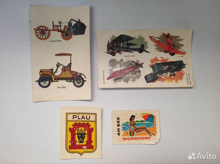 Наклейки переводили гдр (гербы, машинки, самолеты)