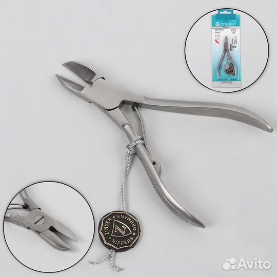 Кусачки педикюрные, прямое лезвие, 11 см, длина ле