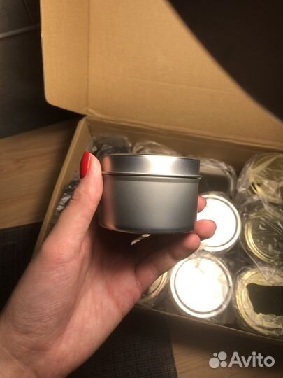 Алюминевая банка для свечей