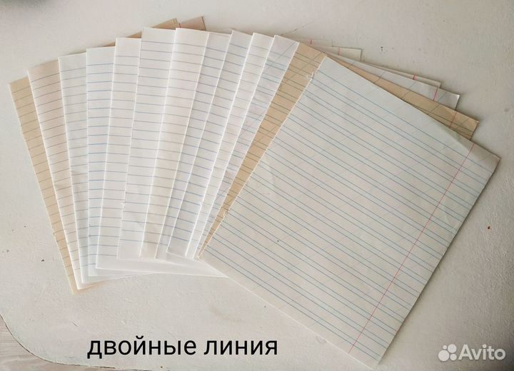 Листы тетрадные чистые клетка+линия 427 шт