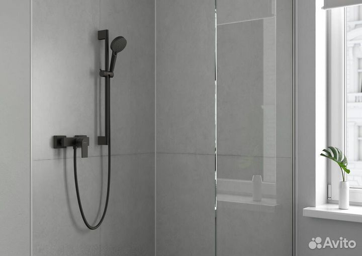 Душевой гарнитур Hansgrohe Vernis Blend черный матовый 26422670