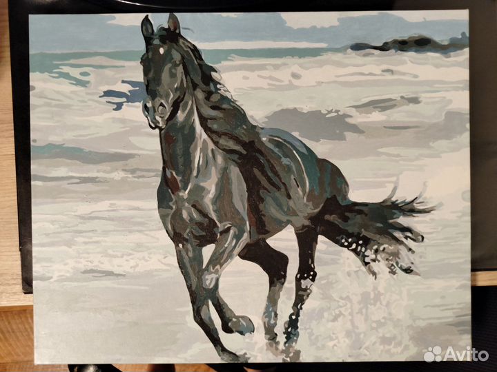 Картина нарисованная по номерам