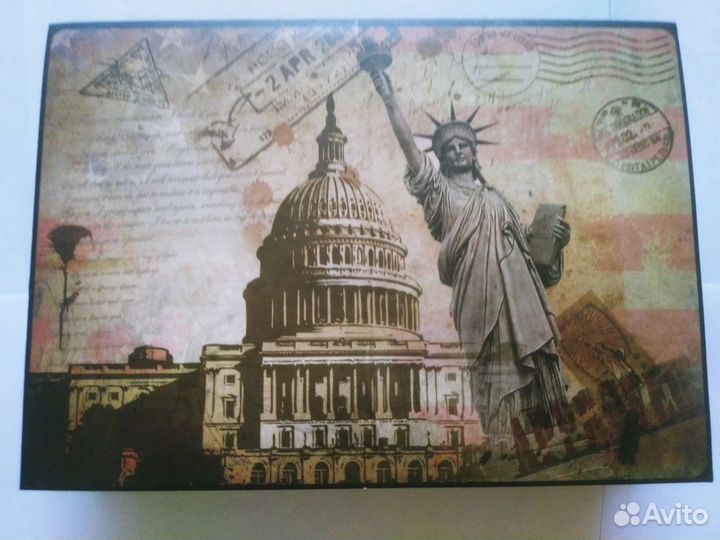 Блокнот с блоками для заметок Статуя свободы новый
