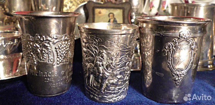 Стопки.Серебро.Германия.Франция.Израиль