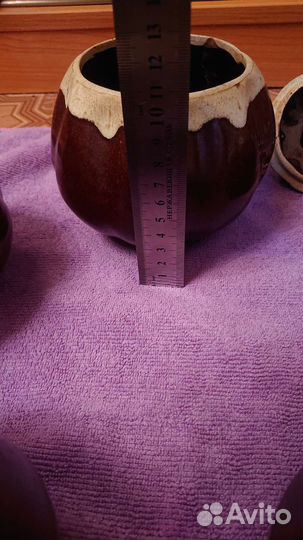 Горшки керамические с крышкой б/у