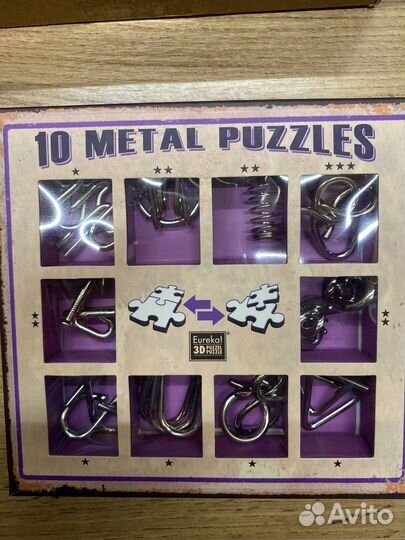10 metal pazzles 10 металлических головоломок