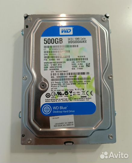 Жесткий диск 500 гб 3.5 WD Blue