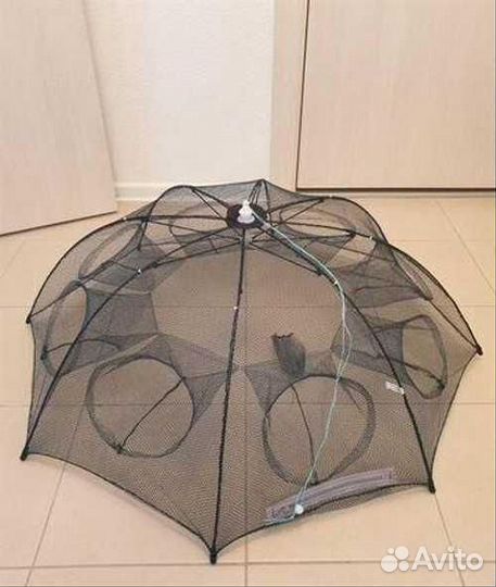 Одна из самых уловистых раколовок зонтик 8 вход