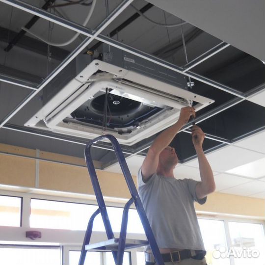 Промышленный кассетный кондиционер до 53м2 Haier