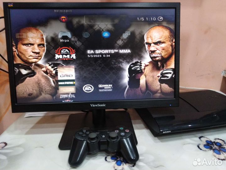 Sony PS3 Super slim прошитая 500 Gb + 60 игр