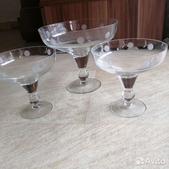 Фужеры, рюмки, хрусталь (посуда СССР)