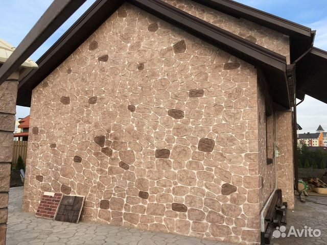 Отделка цоколя фасада забора крыльца террасы в Краснодаре | Услуги | Авито