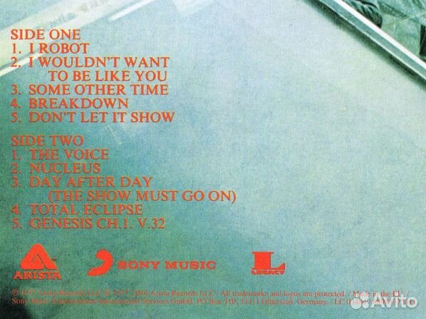 Виниловая пластинка Sony The Alan Parsons Project