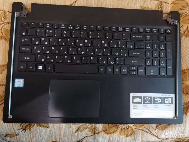 Топкейс и поддон ноутбука Acer Aspire A315